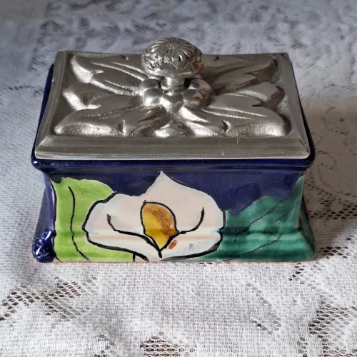 Porta Jóias de Cerâmica Talavera Mexicana