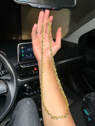 Corrente banhada a ouro 18k 8mm