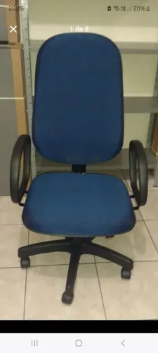 Cadeira presidente tecidos preto ou azul.( Nova )