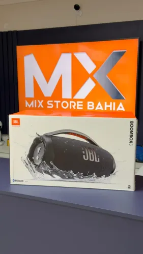 Caixa de Som JBL Boombox 3 Preta - Bluetooth Nota Fiscal - Loja Física  Mix Store