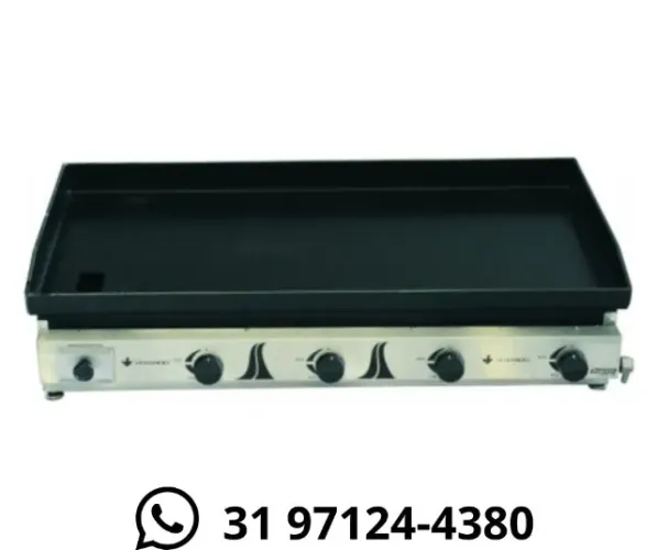 Chapa de Lanches Venâncio 1M 4 Queimadores Novo