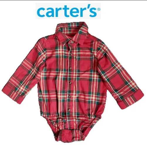 Carter's body camisa social - 18m