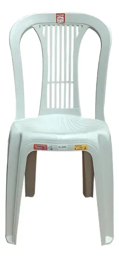  Kit 4 Cadeiras De Plástico Bistrô Antares Branco Ponte Nova PROMOÇÃO