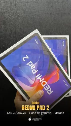 Redmi Pad 2 256GB Lacrado - RETIRE NO SHOPPING DA CIDADE