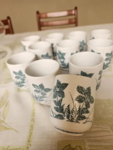 Copo cerâmica japonesa para servir chá 100 ml