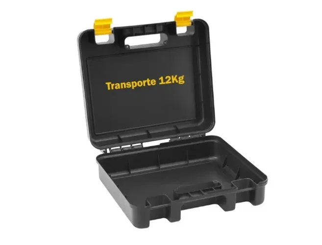 Maleta Caixa Plástica Para Organização e Transporte Ferramentas 12kg - Preta 