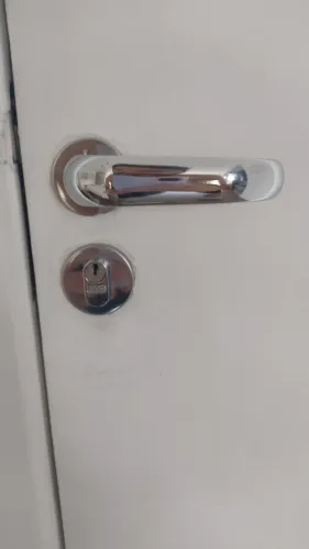 Fechadura Stam 803/37 Roseta Redonda Polida 
