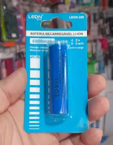 Bateria LI-ION 6800mAh 4.2V 9.6wh 18650 Recarregável