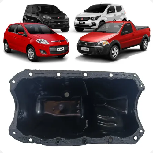 Carter Óleo Motor Fiat Mobi Palio Strada Uno 2020 C/Detalhe