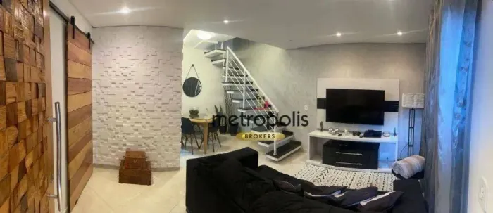 Sobrado à venda, 123 m² por R$ 616.000,00 - Jardim Santo Antônio - Santo André/SP