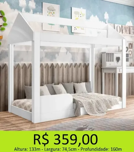Cama montessoriana infantil