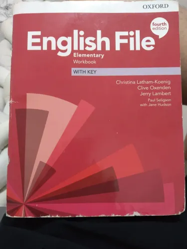 English File Elementary Workbook with Key - Fourth Edition" da Oxford. USADO EM BOM ESTADO