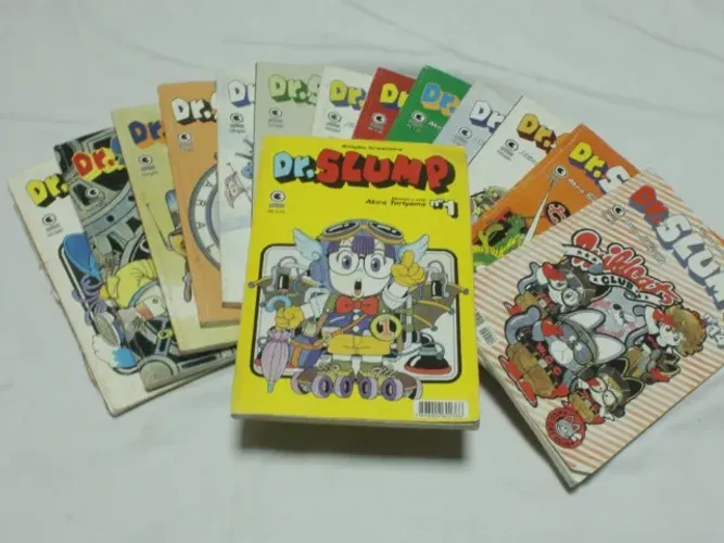 coleção mangas dr.slump completo 14 volumes