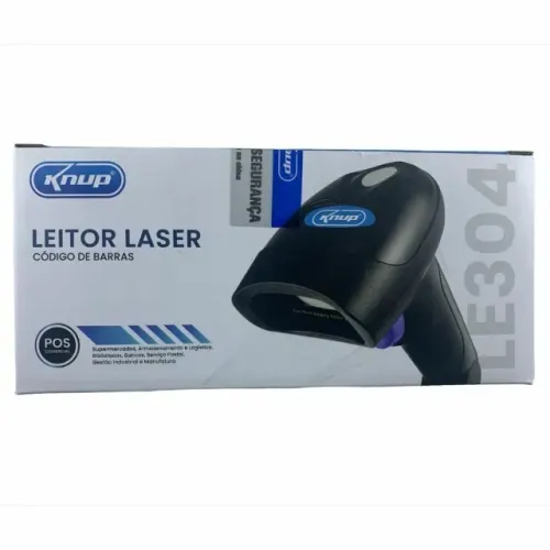 Leitor Laser De Codigo Barras Knup Le304