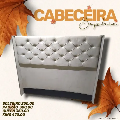 Cabeceiras diversos modelos - Solteiro, Padrão, Queen e King ou sob medida
