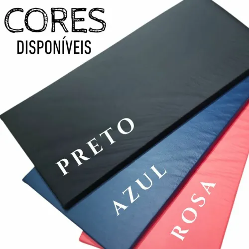 Colchonetes para práticas esportivas novos nas cores preto, azul ou rosa