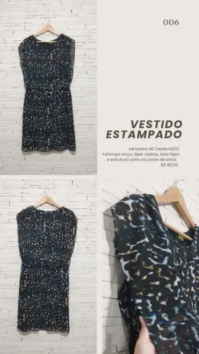 Vestido Estampado Onça