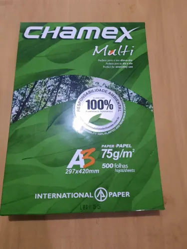Papel A3 chamex multi 297x420 mm 500 folhas 