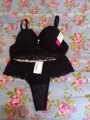 Conjunto fio duplo Pauline Romance tamanho P