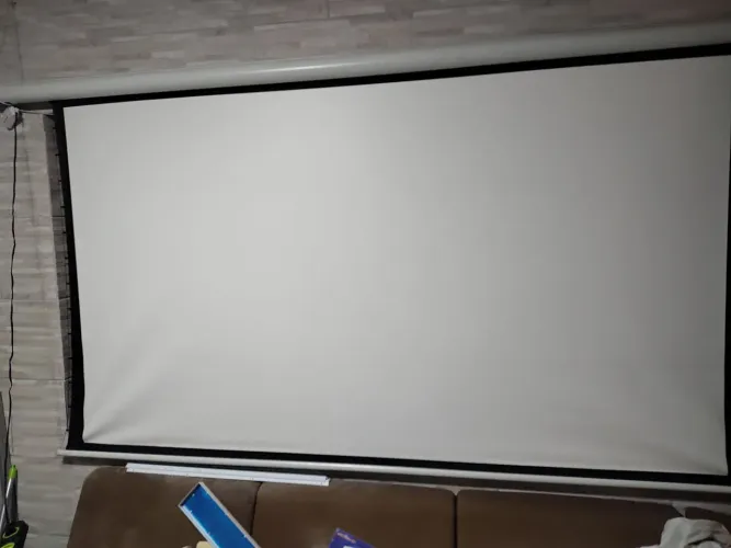 Tela de projeção elétrica 100 polegadas