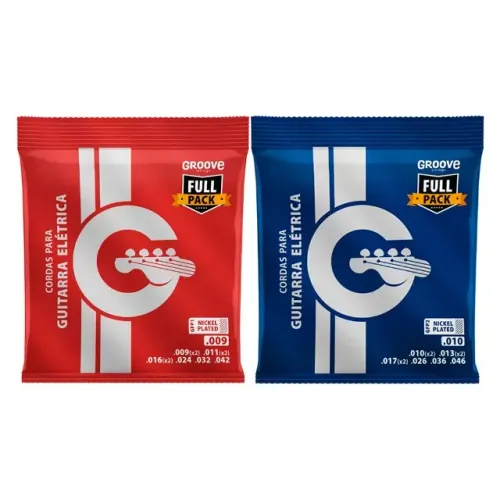 Corda P/ Guitarra Groove Full Package 0.09/0.42 ou 0.10/0.46