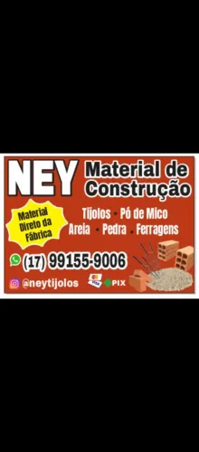 Material de Construção - Tijolos, Areia, Pedra e mais