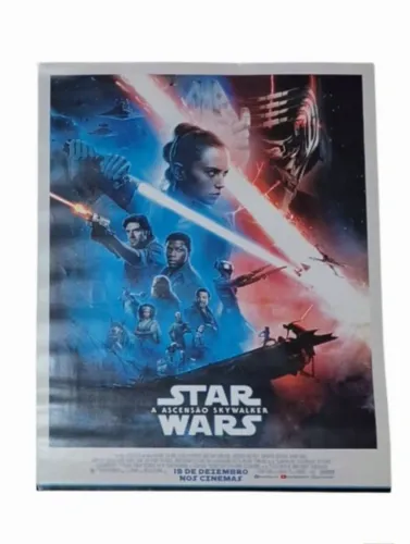 Pôster Star Wars a Ascensão Skywalker Filme Cinema