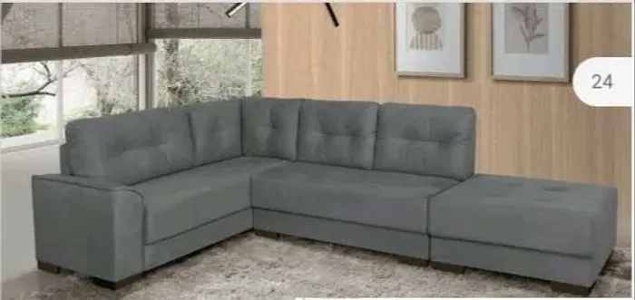 Sofa de Canto Milano 2,95mt -(ENTREGAMOS EM ATÉ 24 HORAS)