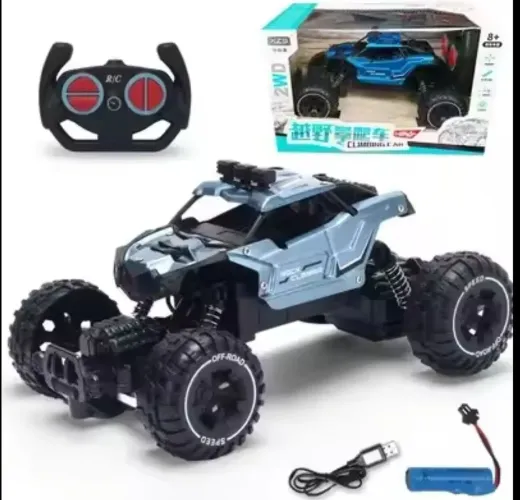 Carrinho de Controle Remoto Off-Road 4x4 Recarregável<br>