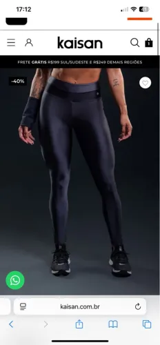 Calça legging bicolor Kaisan