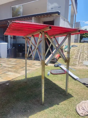 Vendo banca de ferro camelô 1 mt  sanfonada