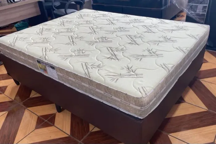 Cama Box Casal D33 com Colchão Bamboo