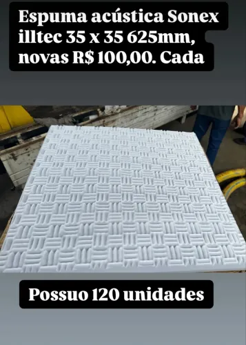 Placa de absorção acústica sonex illtec 10 un