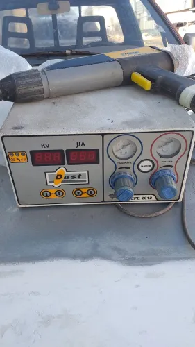 Máquina de pintura eletrostatica com defeito 