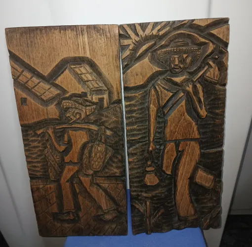 Quadros em Madeira Rústicas - Arte em Relevo