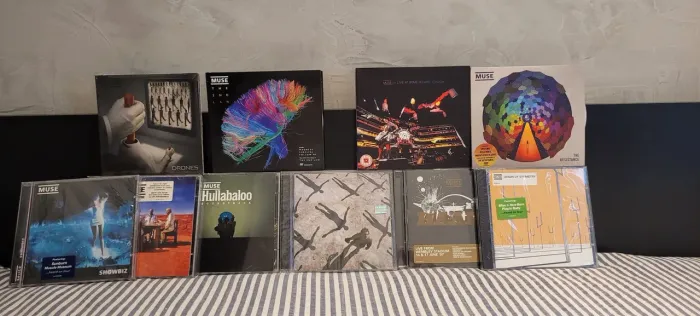 Lote 10 CD's importados MUSE - inclui DVDS e Blu-Ray