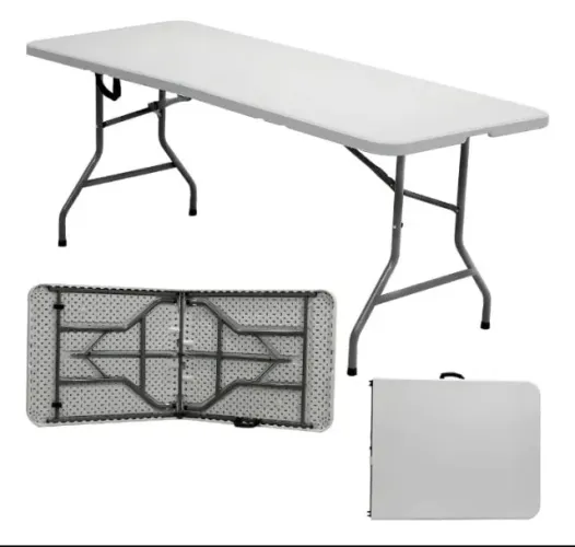 Mesa dobrável retangular 1,80m