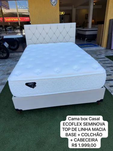 Cama de Casal COMPLETA ECOFLEX TOP - Entrego!