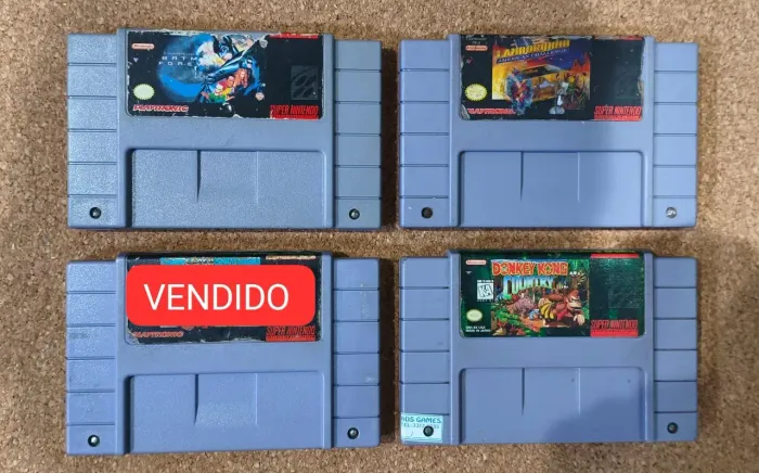 LOTE CARTUCHOS DE SUPER NINTENDO - 100% ORIGINAIS  - FITAS CLÁSSICAS