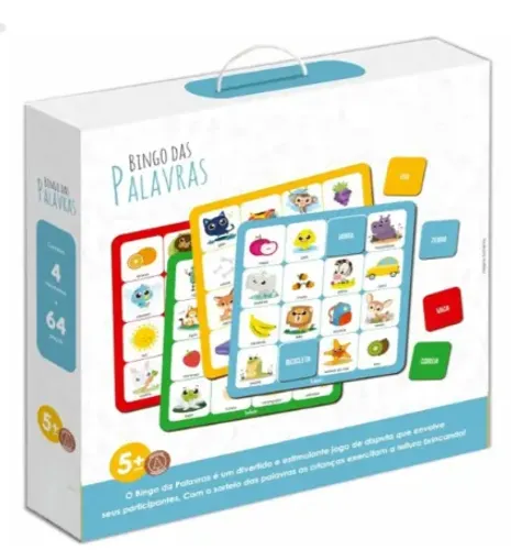 Brinquedo Jogo Educativo Bingo Das Palavras Babebi