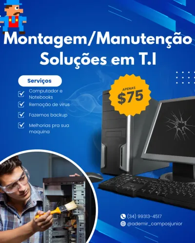 Formatação de Computadores e Notebooks APENAS R$39,90