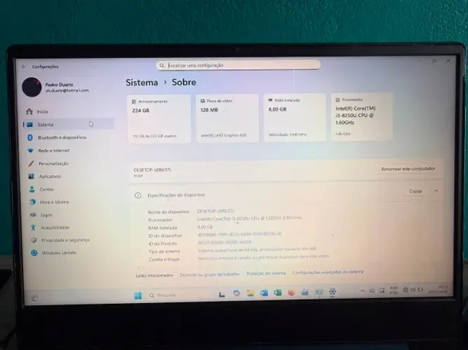 Notebook Lenovo Ideapad i5 - SSD 256 - 8g Ram