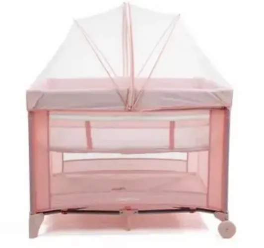 Berço Portátil Kids 2 Níveis de Altura - 0 a 18kg Rosa