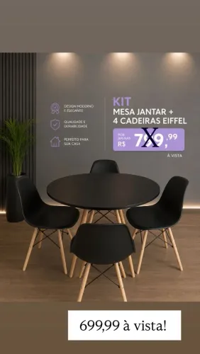 Conjunto Eiffel Completo Promoção de fábrica