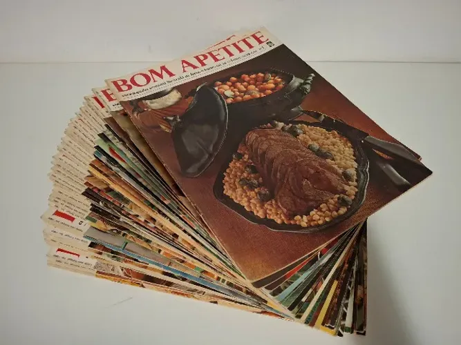 Revistas Bom Apetite - Enciclopédia semanal ilustrada de forno e fogão (1968-1969)