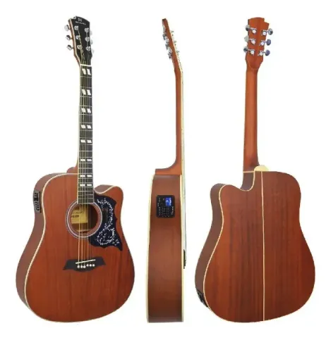 VIOLÃO ELÉTRICO MICHAEL GALAXY FOLK VM925DTC MH - CORDAS DE AÇO