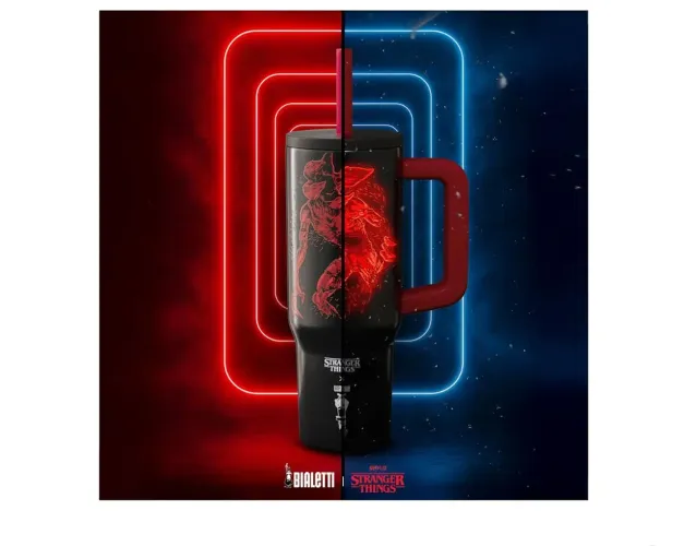 Copo em inox stranger things Netflix 900ml novo lacrado
