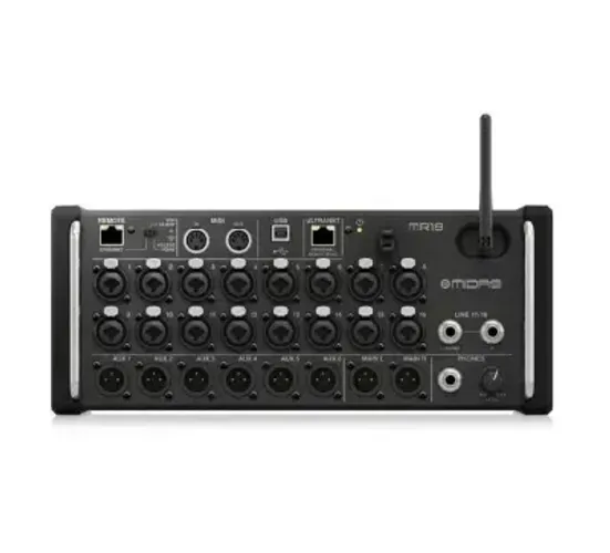 Mesa de Som Digital Midas MR18 Rack 18 Canais Interface USB