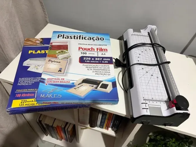laminadora e plásticos pra laminar
