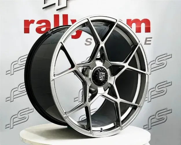 Jogo de Roda Porsche GT4 RS Forged P/ Carrera S Cromo Loock 5x130 - 21X9 e 22x12 Offset 5